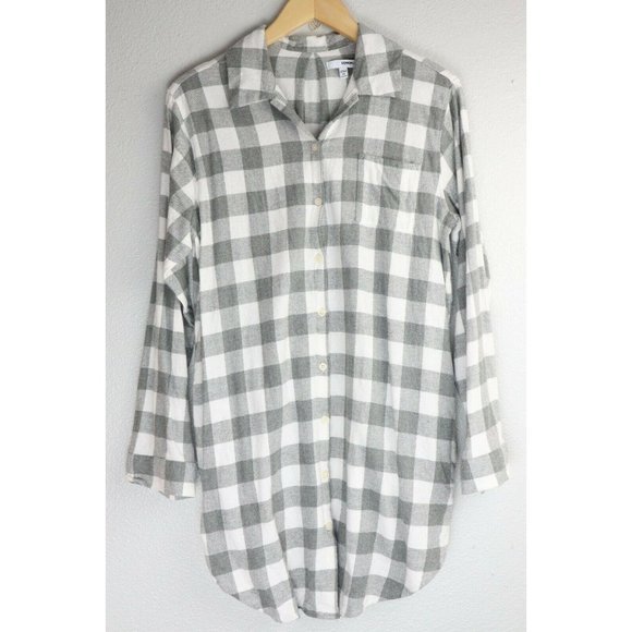 Sonoma Sleep Shirt M Flannel Tunic Top 